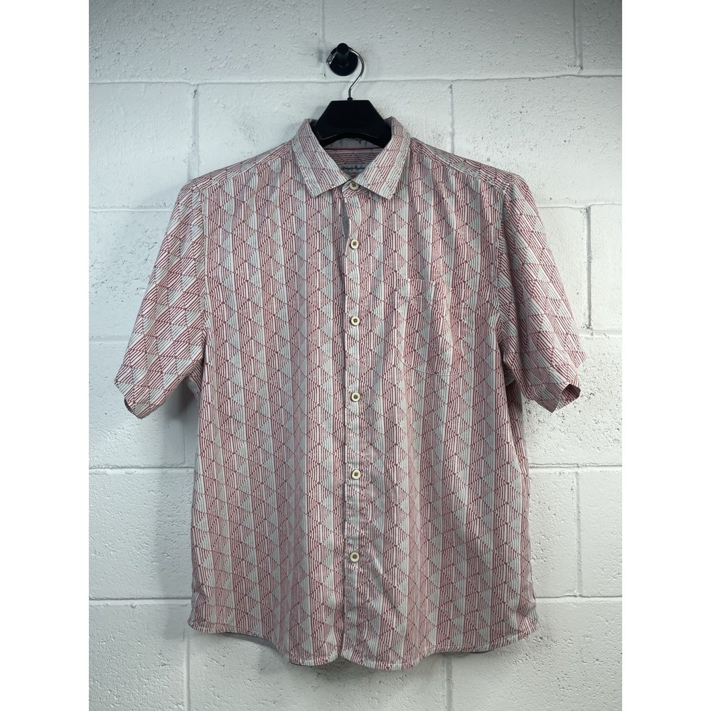 Tommy Bahama island zone silk and cool max tropical shirt men's XL Multicolor